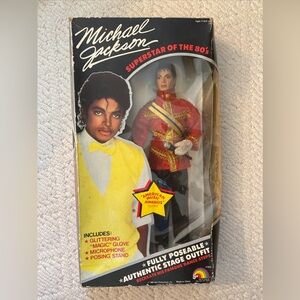 1984 Vintage Michael Jackson Superstar of the 80s Doll New In Box- AMA outfit